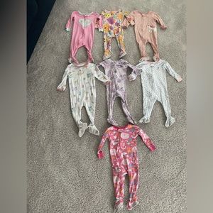 Lot of 12M footie PJs